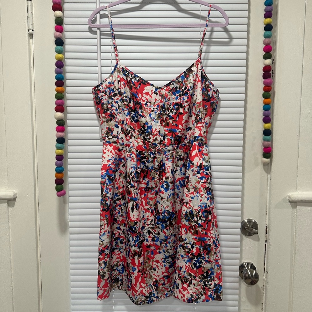 J. Crew Multicolor Abstract Dress